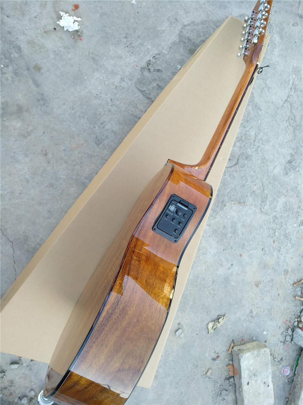 Koa Grand Auditorium jumbo 12 string armrest bevelled cutway presys 301EQ 12 Strings acoustic electric guitar
