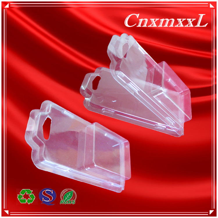 Phone and socket clamshell PET PVC twofold plastic blister packaging