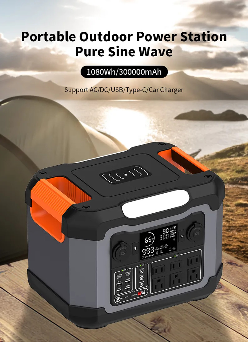 Wholesale Custom Portable solar energy Charger 1200W Mobile Power Bank