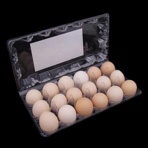 China 3X6 Disposable Plastic Egg Tray 18 Holes Plastic Egg Packing Container on sale