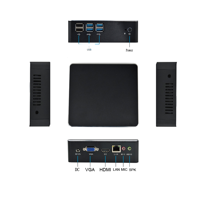 Core I3 I5 Mini Desktop Computer I7 16gb/8gb Sodimm 256gb/512gb/1TB Ssd Optional