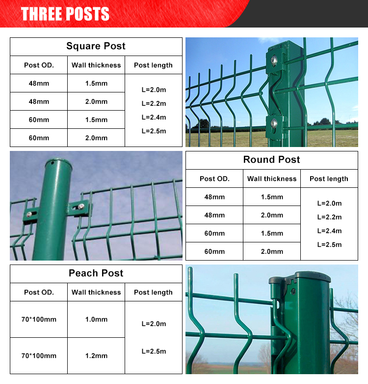 Low Carbon Steel Wire Hot Dipped Galvanized 3D Curved Fence for Garden and Arena Sale