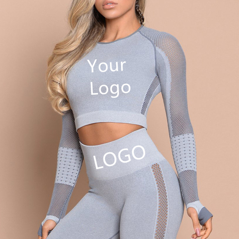 Women Custom Printed Gym Fitness Compression Workout Sport Seamless Tights Leggings Yoga Pants