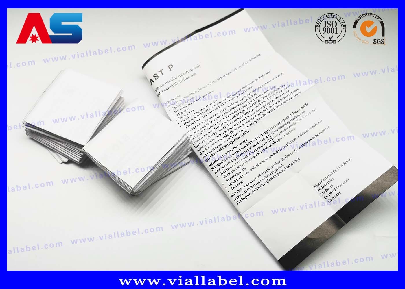 Leaflet Maker Paper Custom Leaflet Printing Foldable Package Insert Printing For Somatropin Hcg Description