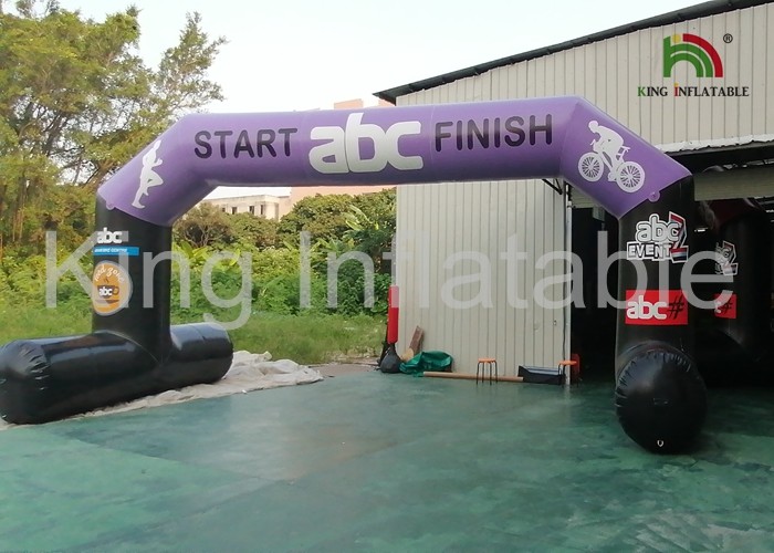 Red Outdoor 9x4m Durable Inflatable Banners Arches For Events Or Promotion