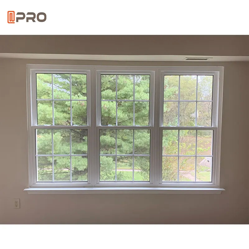 Lift Up Hurricane Impact French Windows Small Size Single Double Hung Aluminium Up Down Sliding Window