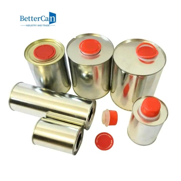 OEM Metal Oil Tin Can Empty 250ml Paint Tins With Screw Cap