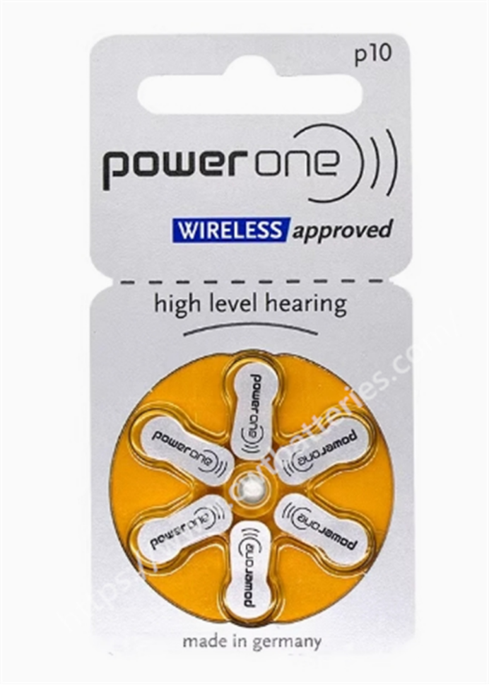 Powerone P10 1.45V Hearing Zinc Air Battery Harmless Batteries Small Button Battery