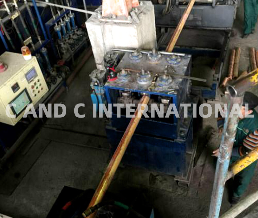 Touch Control 2500kgs 80KW Brass Rod Production Line