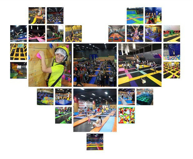 332 M2 Indoor Trampoline Park Kid Ninja Warrior Obstacle Course/ Adults Indoor Playground