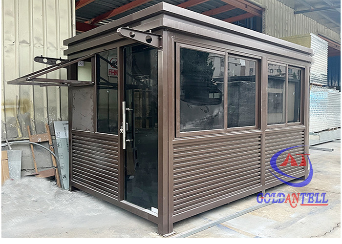 Modern Portable Security Booth Optional Insulation for Extreme Weather
