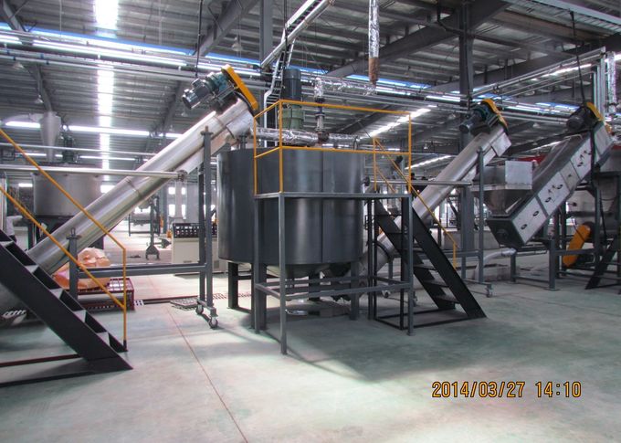 CE PET Bottle Recycling Equipment , Crushing Plastic Recycling Crusher