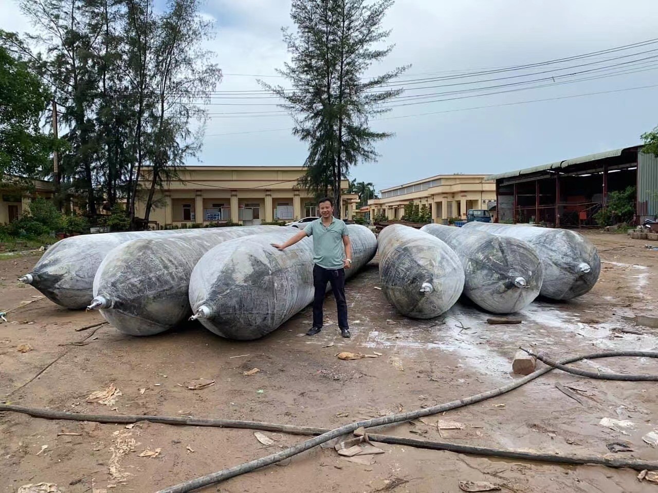 Hot Selling Auxiliary Boat Launching and Launching Inflatable Marine Airbags