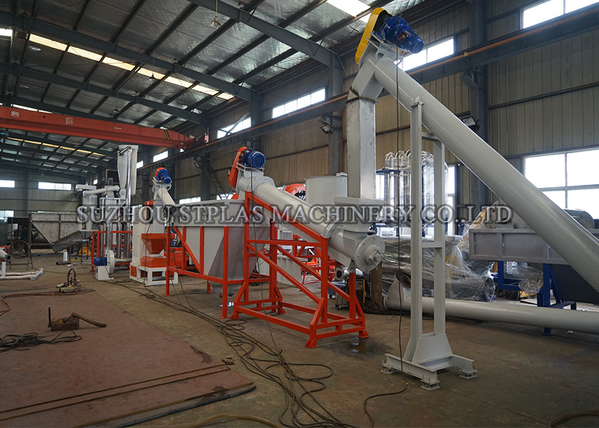 Stainless Steel PET Washing Line Crushing Drying Plant With High Performance