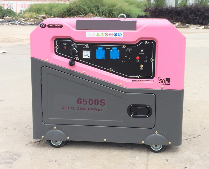 Household 5kVA 6kVA Moveable Diesel Small Portable Generators With Wheels