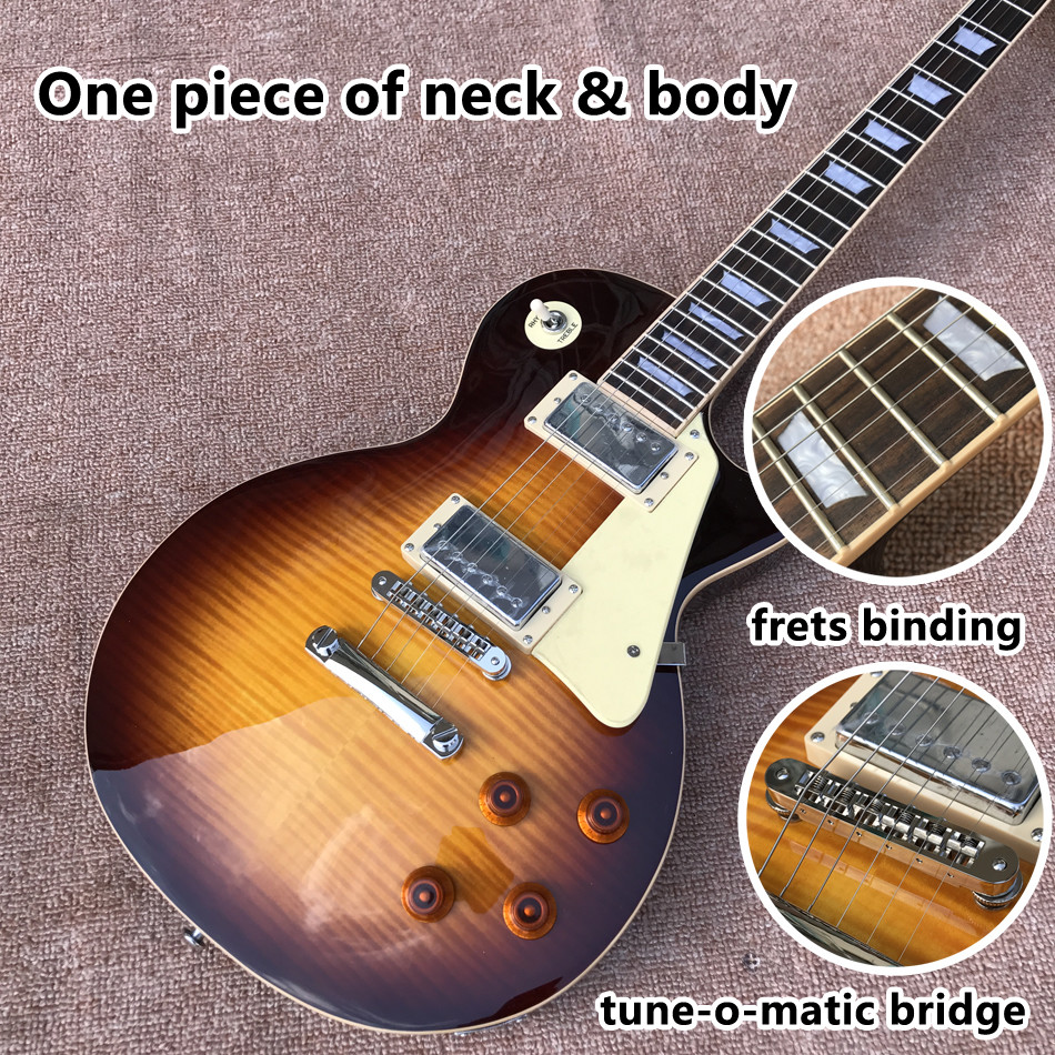New standard LP 1959 R9 electric guitar, Rosewood fingerboard, frets cream binding, a piece of neck & body, Tune-o-Matic