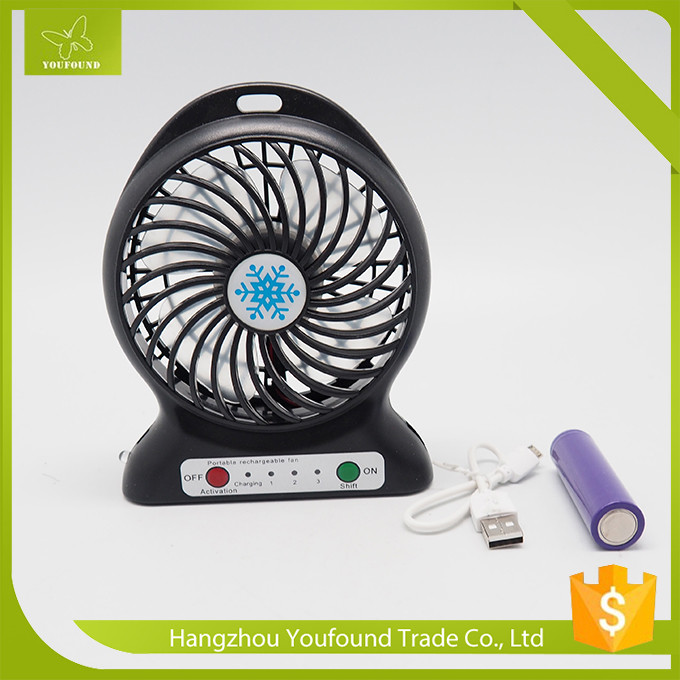 BS-5600 Battery Operated Mini Fan USB Cord Rechargeable Portable Multifunction Fan
