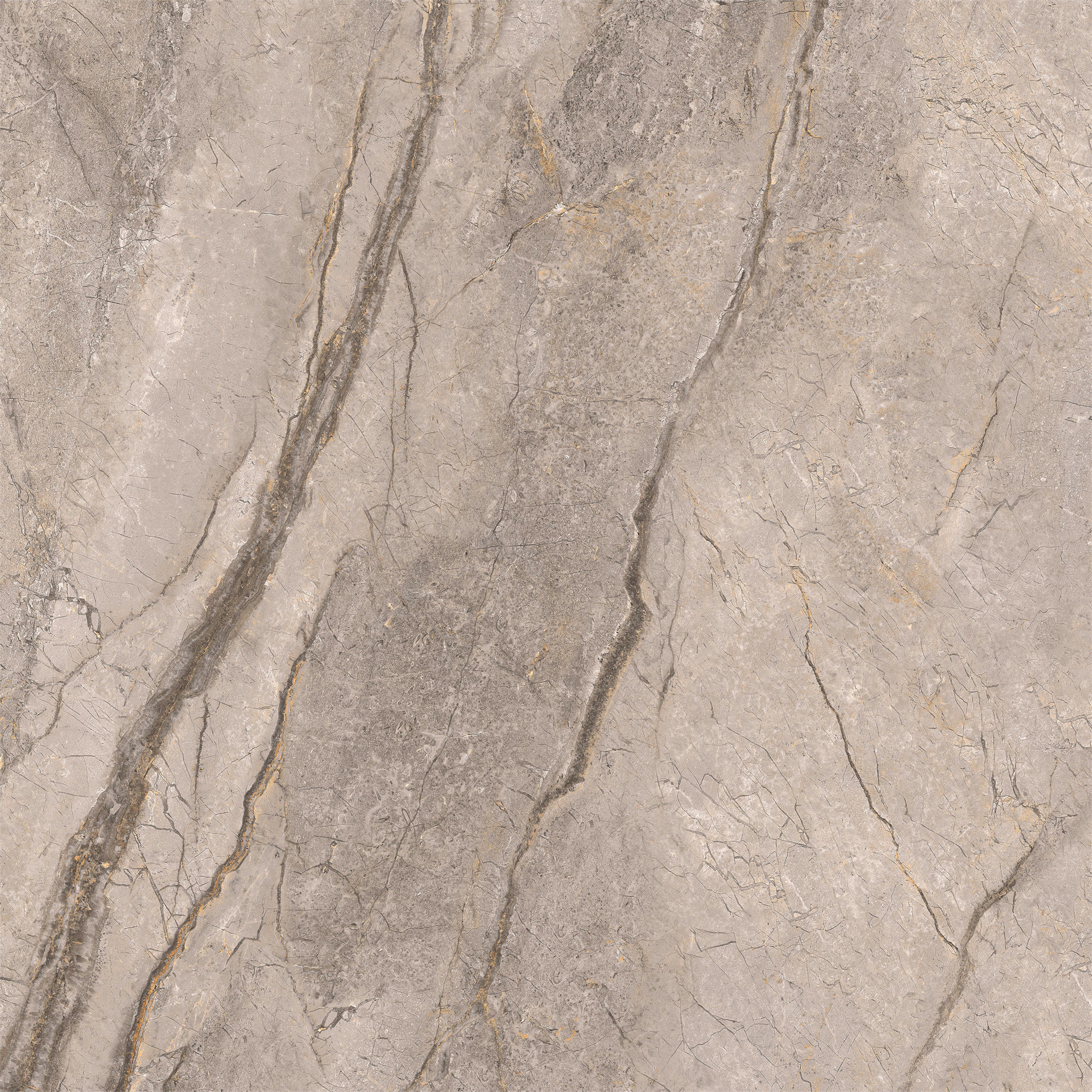 Brown Marble 1200x1200mm Polished Sintered Stone Slabs For Living Room And Restaurant
