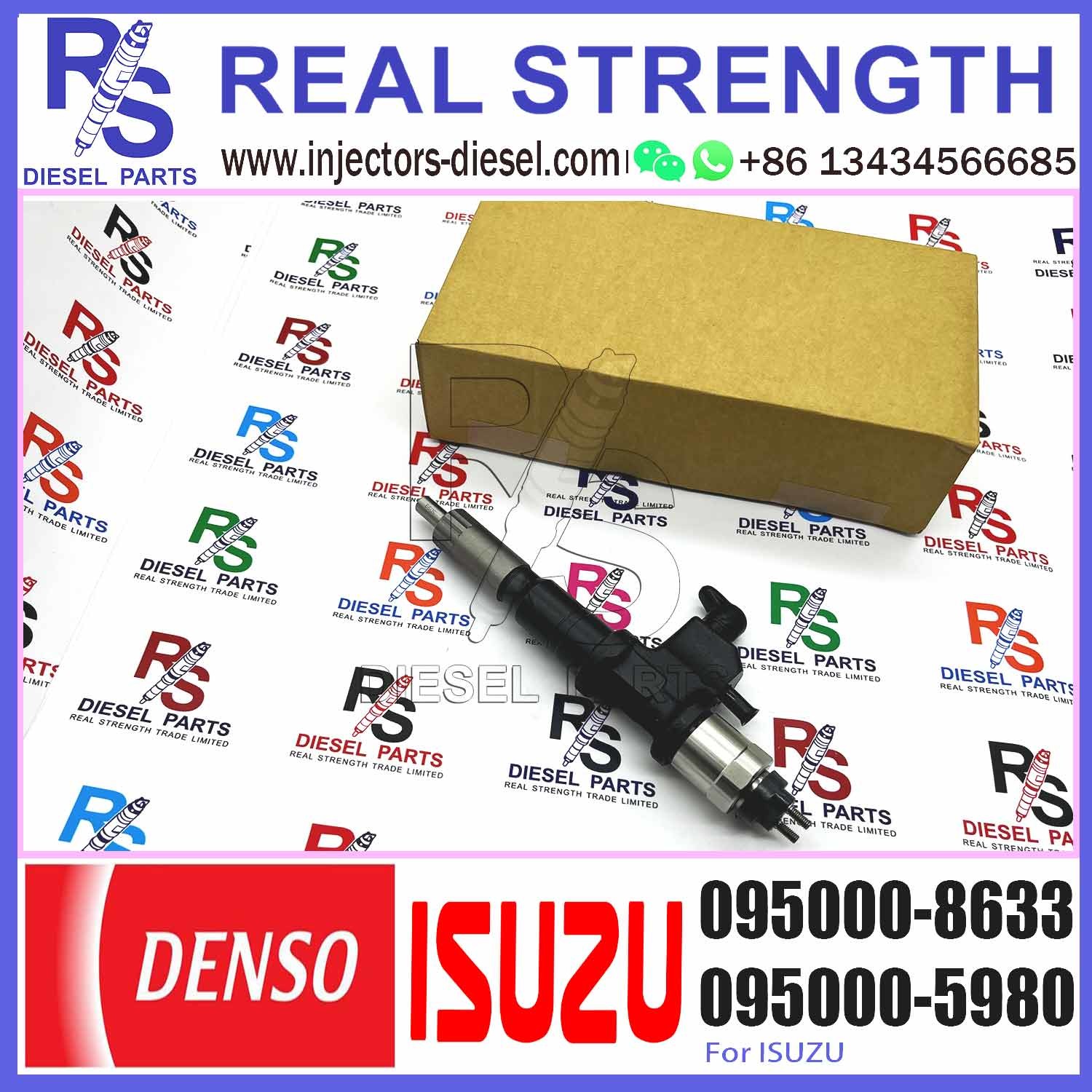 Diesel Injector Diesel Common Rail Injector 095000-8633 8-98139816-3 8981398163 Diesel Engine Parts 095000-8633