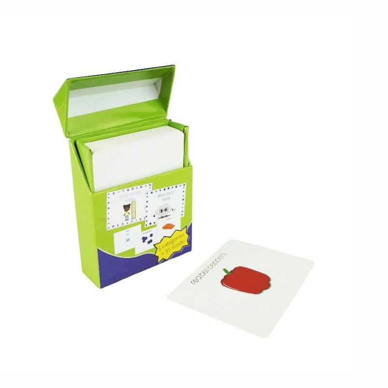 Custom Logo Gift Boxes For Children Educational Flash Card Packaging Paper Boxes