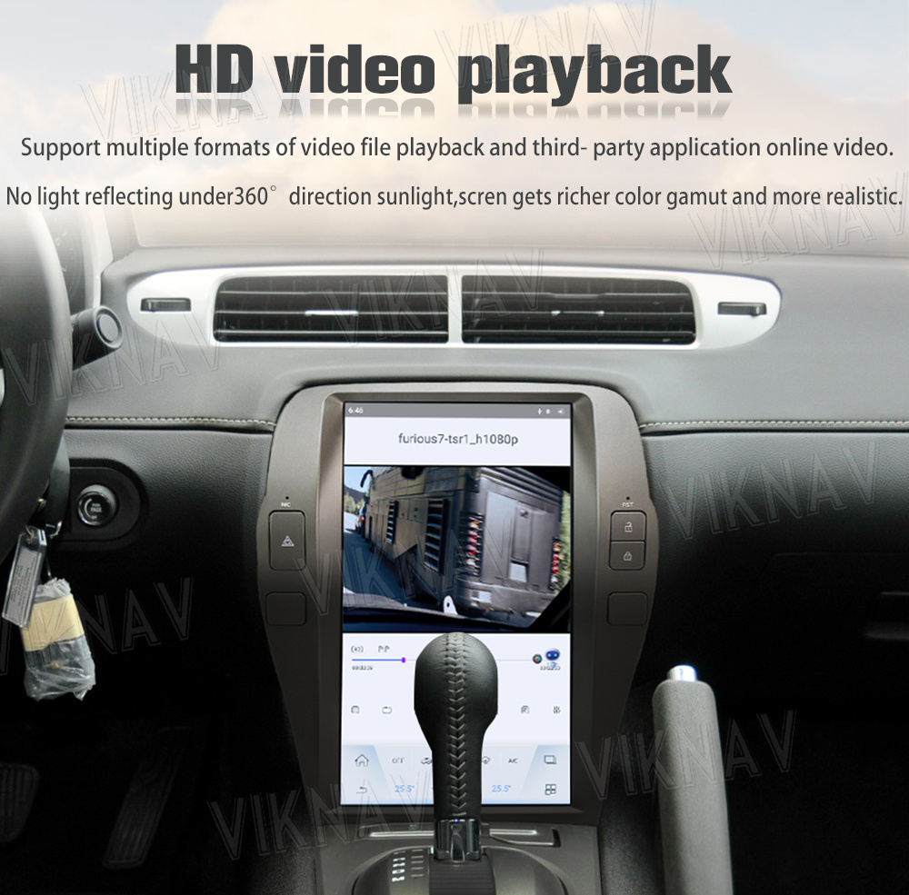 Multimedia 2 DIN Android Car Head Unit For Chevron Camaro 2010 - 2015