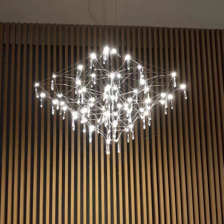 Good Quality Ceiling Handmade lampshade Hanging Lighting Modern Kitchen LED Pendant Chandelier