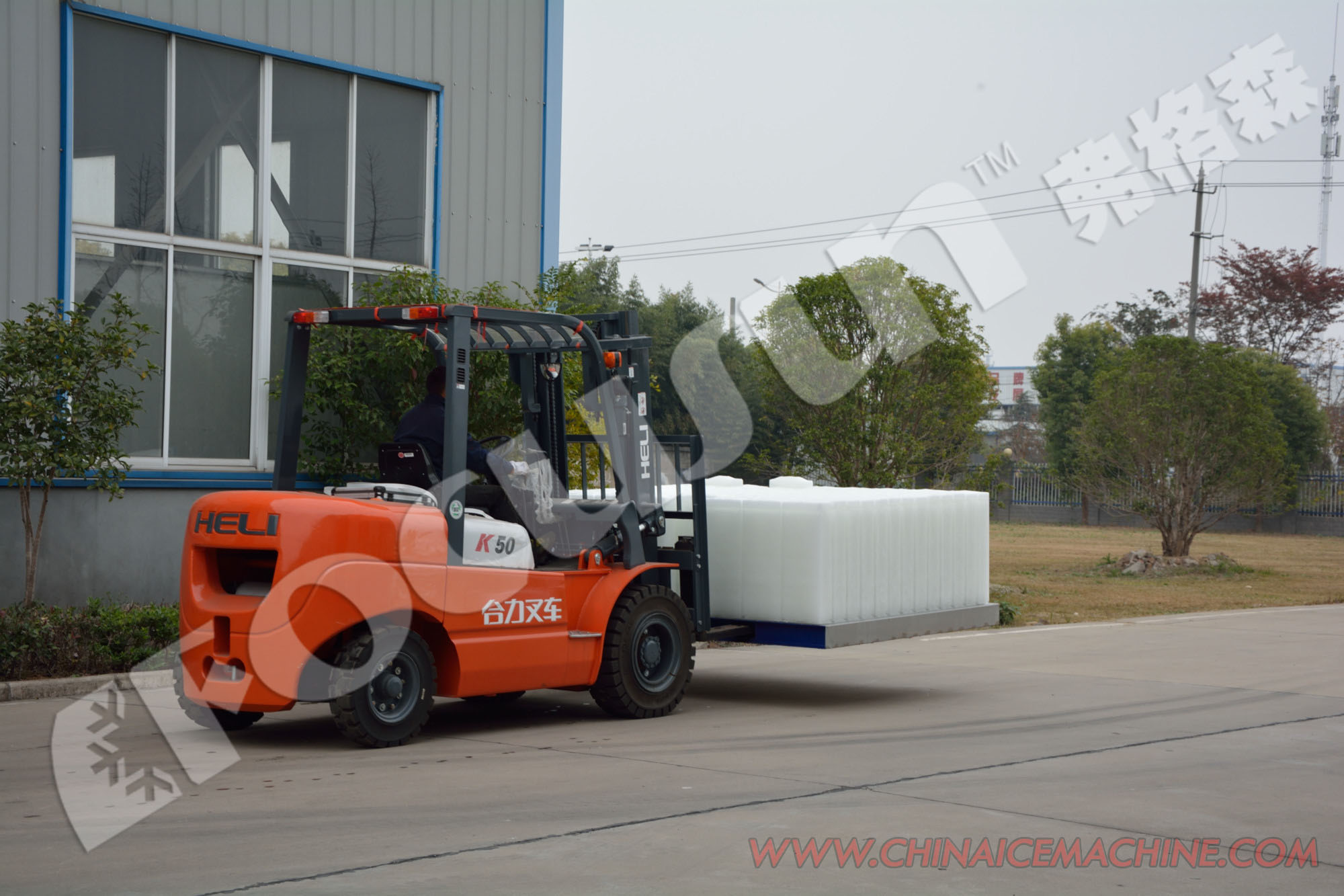 R404 Refrigerant Container Type Block Ice Machine for Seafood Preservation 5Ton/Day