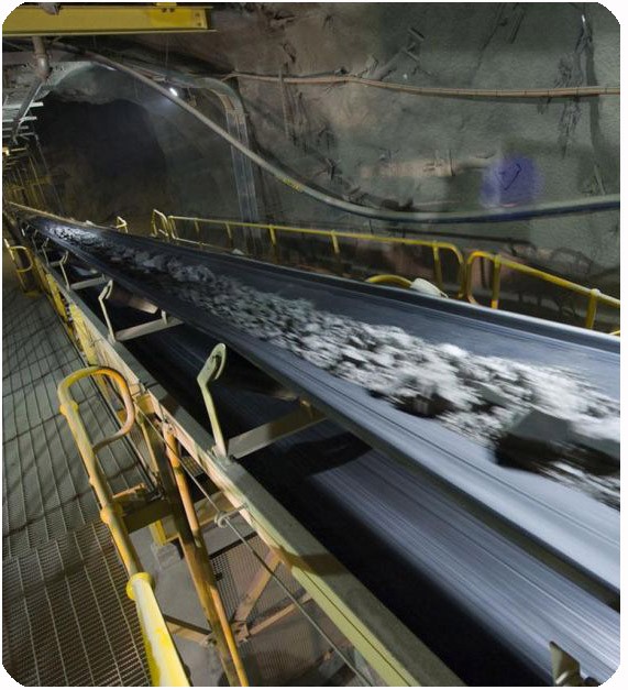 ISO340 ep fire retardant coal mine conveyor belt with 0.4kW 22kW power