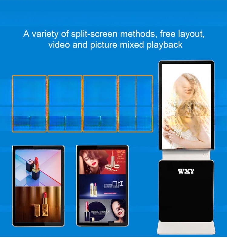 49" inch indoor digital movie signage LCD advertising TV with wall mount