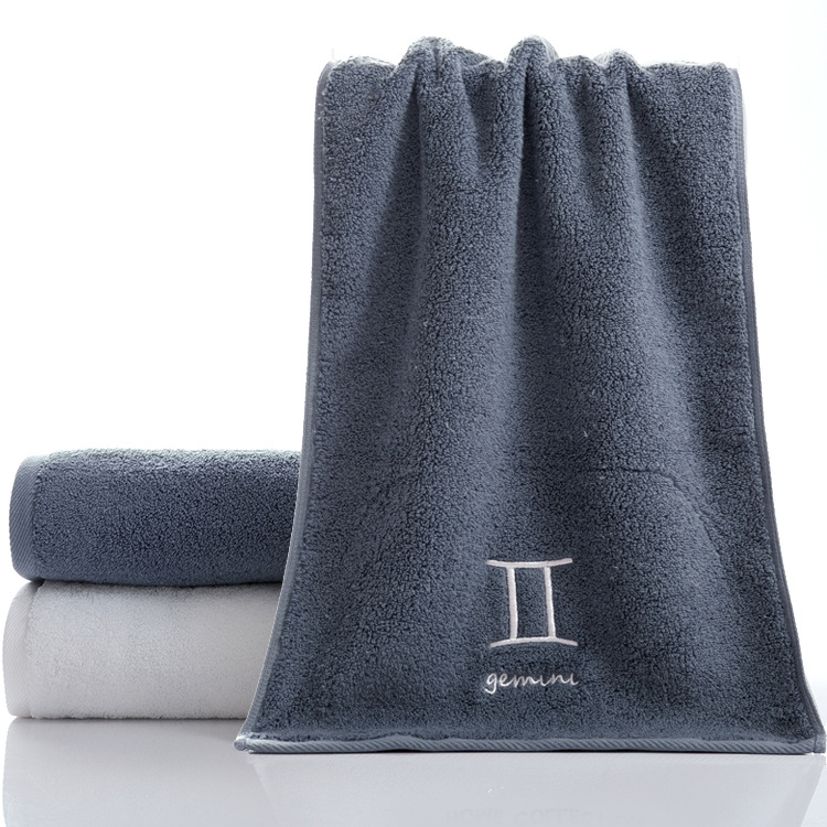 Room Space Bathroom Room Zodiac Towel Face Towel Bath Towel for Facial Cleansing Towel