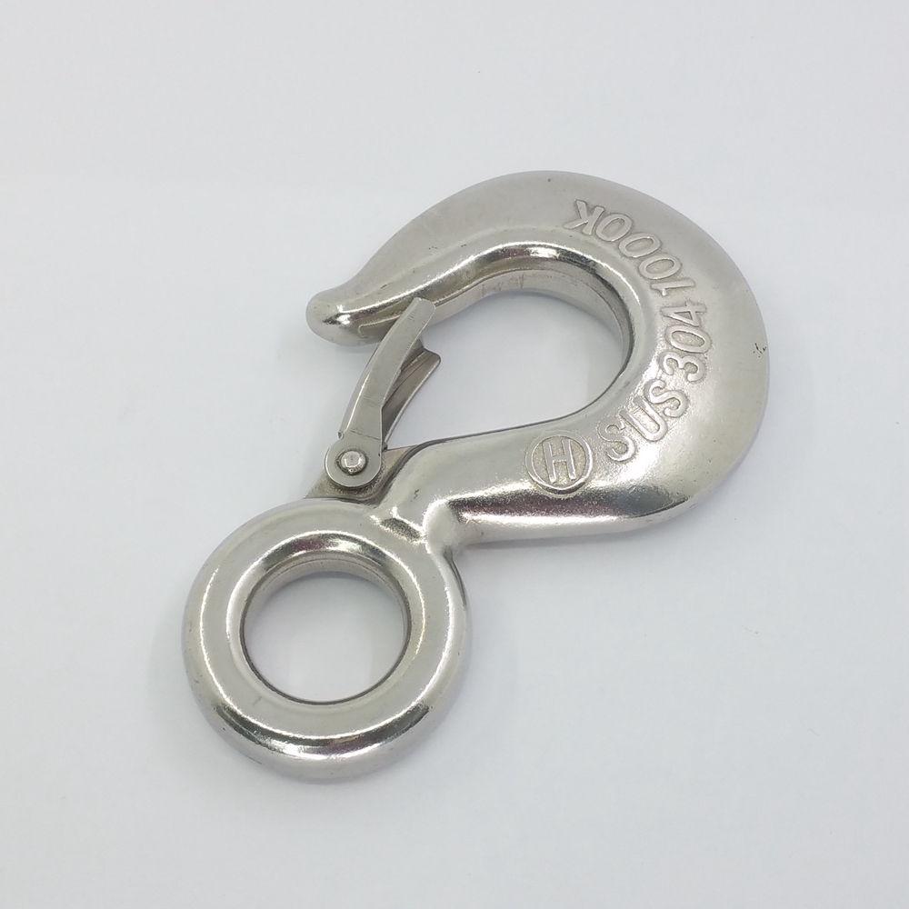 Heavy Duty Safety Chain Hooks With Latch For Tow Crane Lift Rigging Hardware