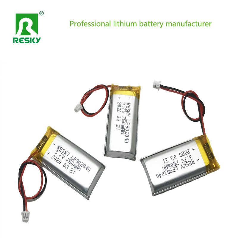 902040 102040 Lithium Polymer Cell Rechargeable 3.7V 750mAh For Beauty Device