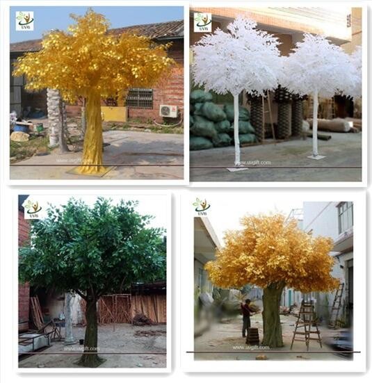 UVG indoor large fake trees realistic banyan tree with silk leaves for sale GRE062