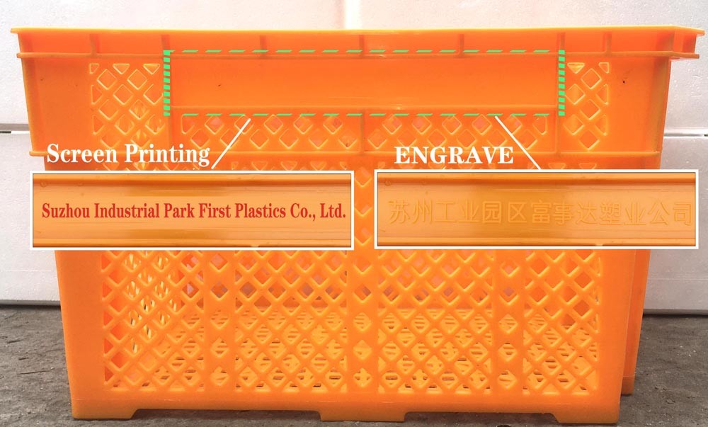 Nestable Plastic Crate For Fruits Vegetables And Aquatic Products