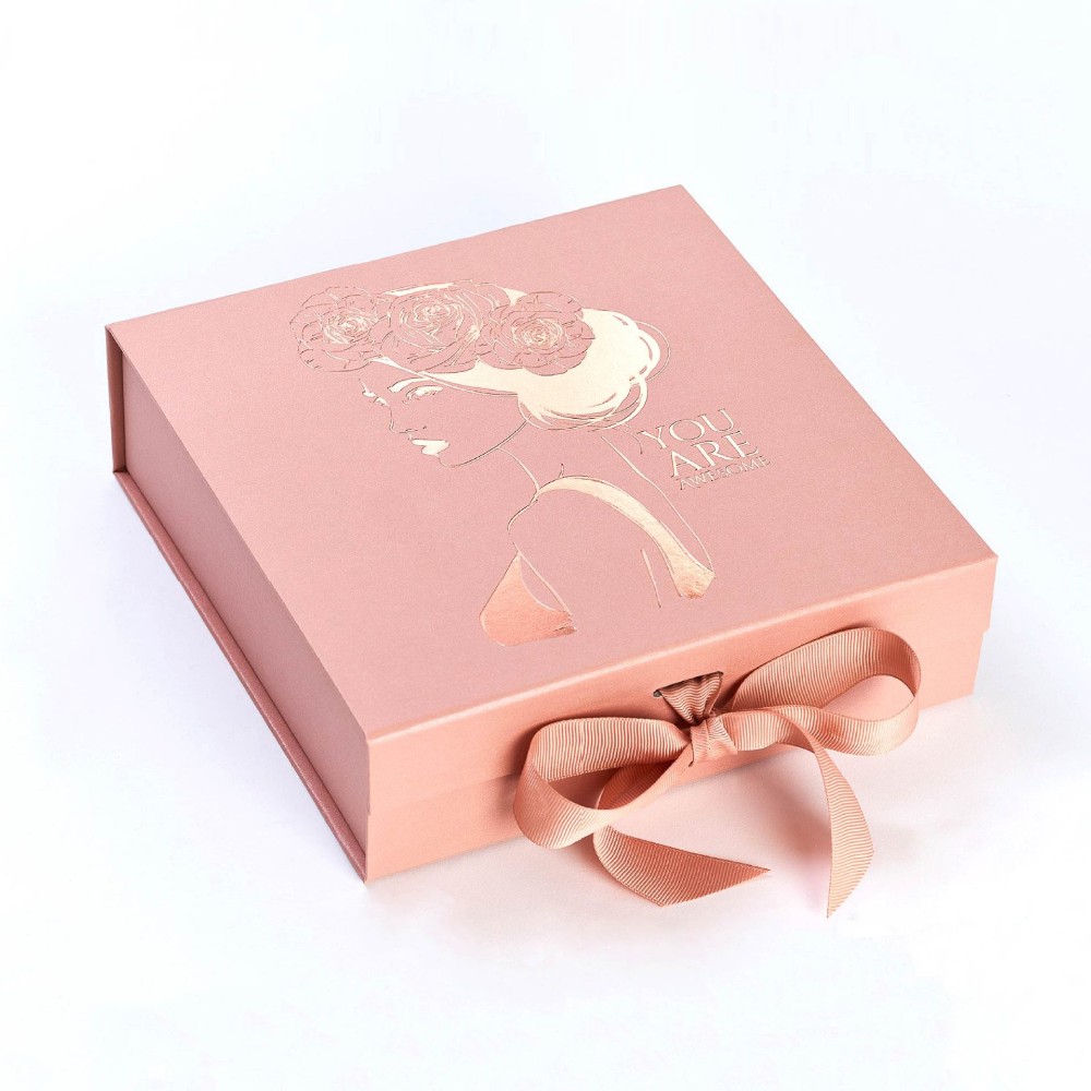 Custom Logo Printing Handmade Paper Box , Luxury Paper Flower Box