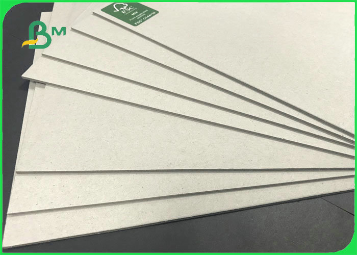 70 * 100cm 0.6mm 0.8mm 1.0mm Rigid Uncoated Grey Board For Notebook Covers