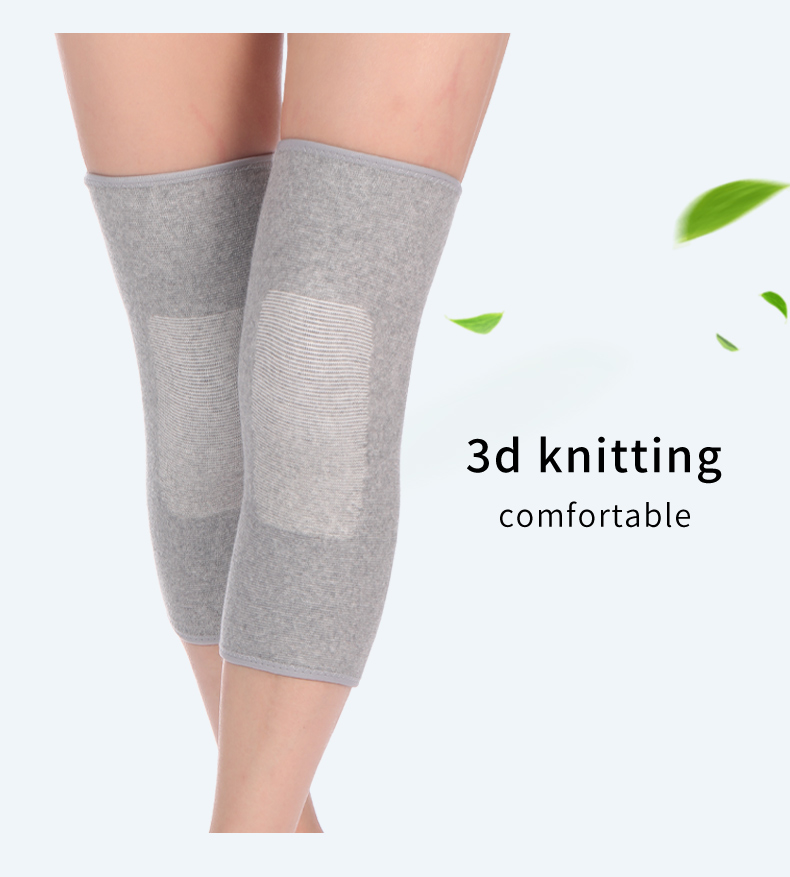 ODM Graphene Knitted Protective Sports Knee Pads Skid Resistant For Men Women