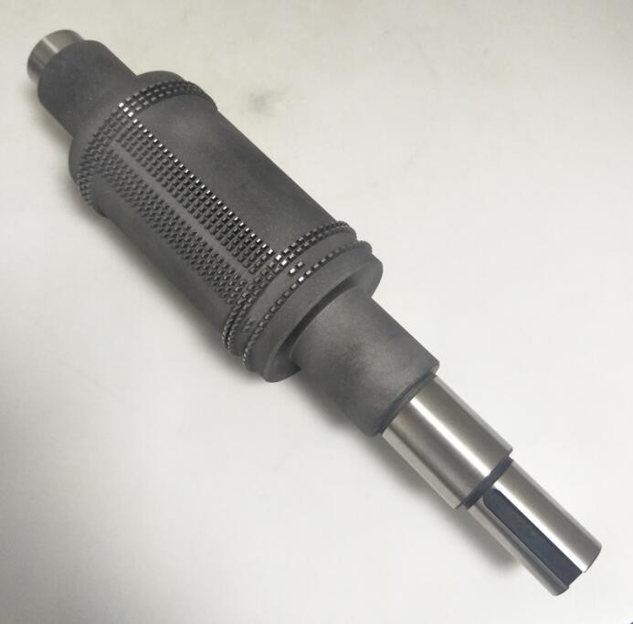 Knurling Shaft Rollers Custom CNC Machining Turning For Disposable Face Machine
