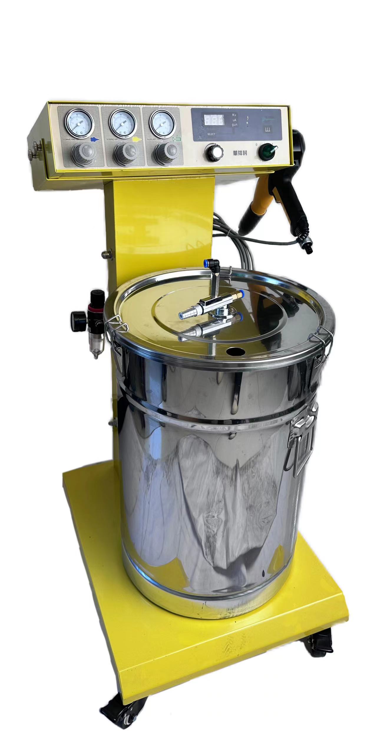 Powder Coating Spraying Equipment With Electrostatic Powder Coating Gun