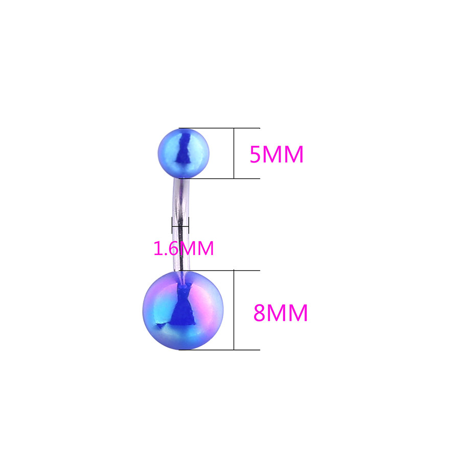 Double Ball Belly Button Rings Body Piercing Jewelry Navel Rings