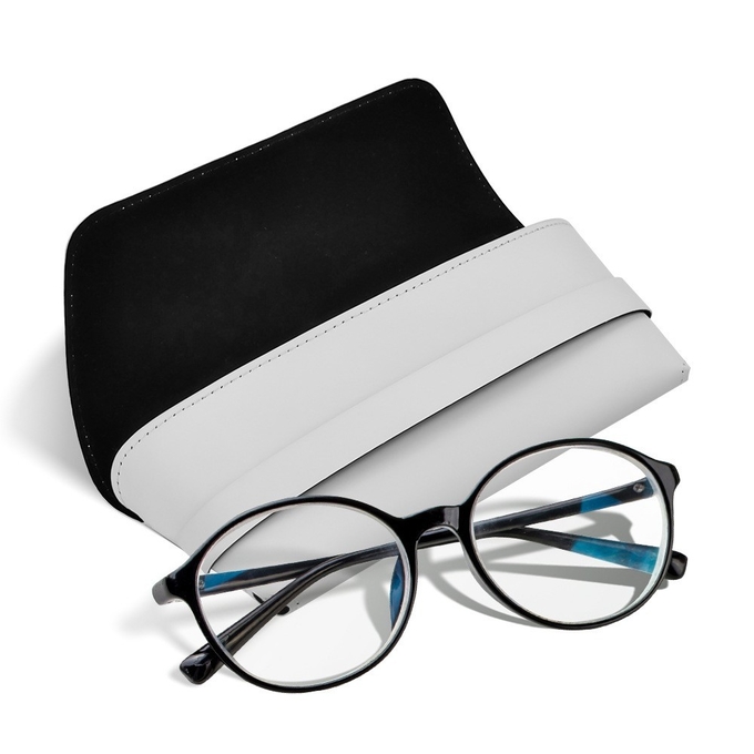 Simple Portable Leather Sublimation Glasses Bag Custom Glasses Case For Sublimation Photos Printing