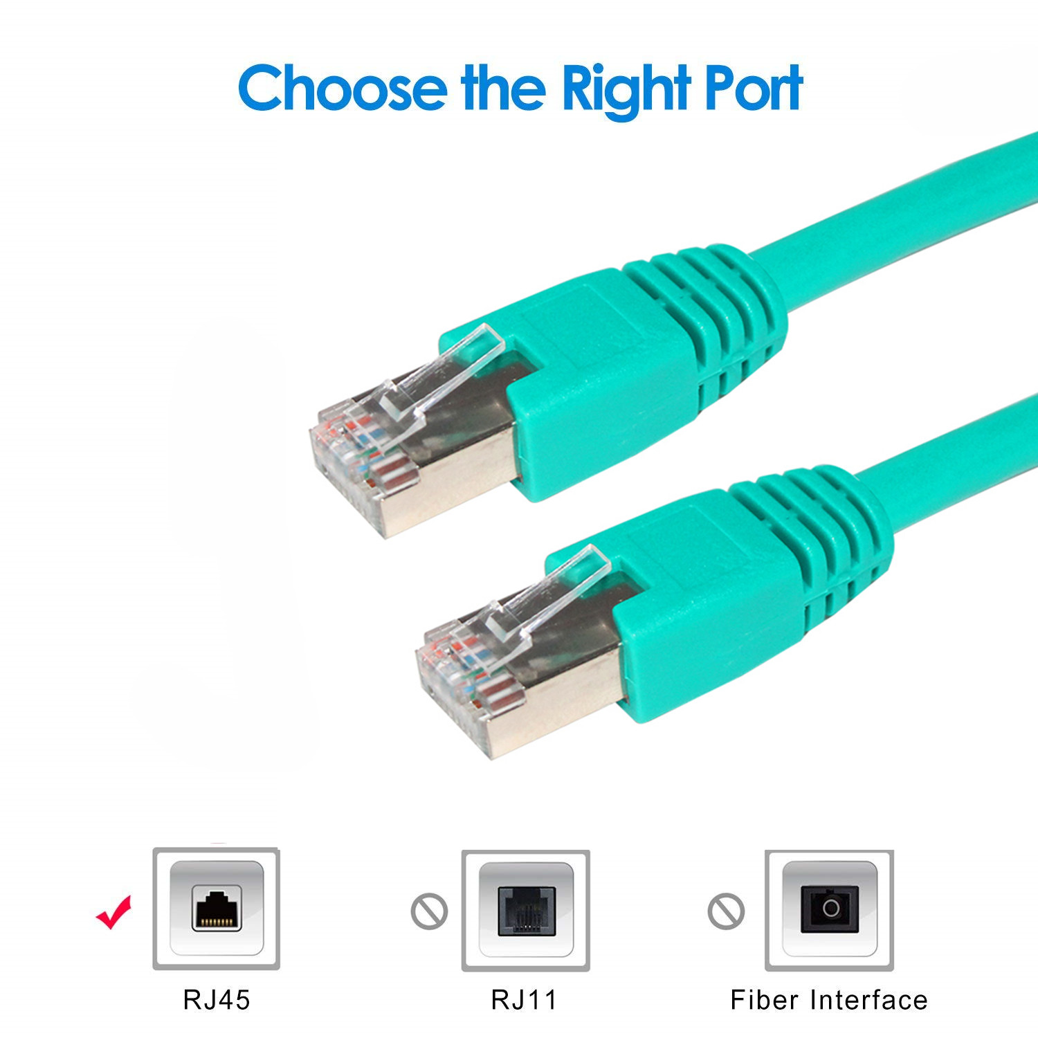 26Awg Cat5e 4 Pair Cat5 Cat6 Network Cable Shielded 25ft Customized