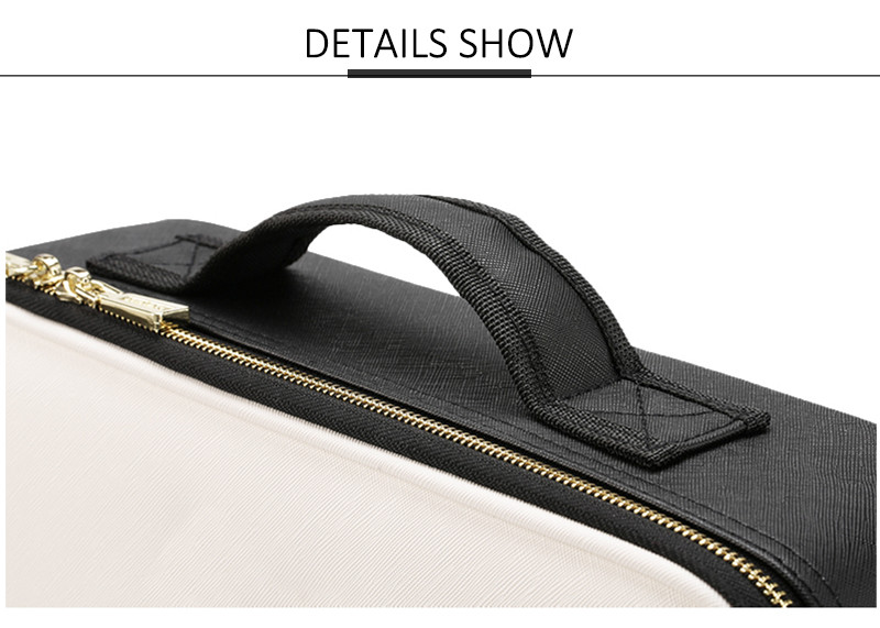 Multifunctional L38*D10*H27CM Makeup Bag Case With Handle