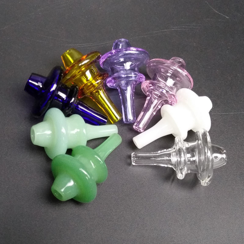 Hat Style 2.0 Ufo Quartz Carb Caps With Hold For Banger Enail Mix Colors