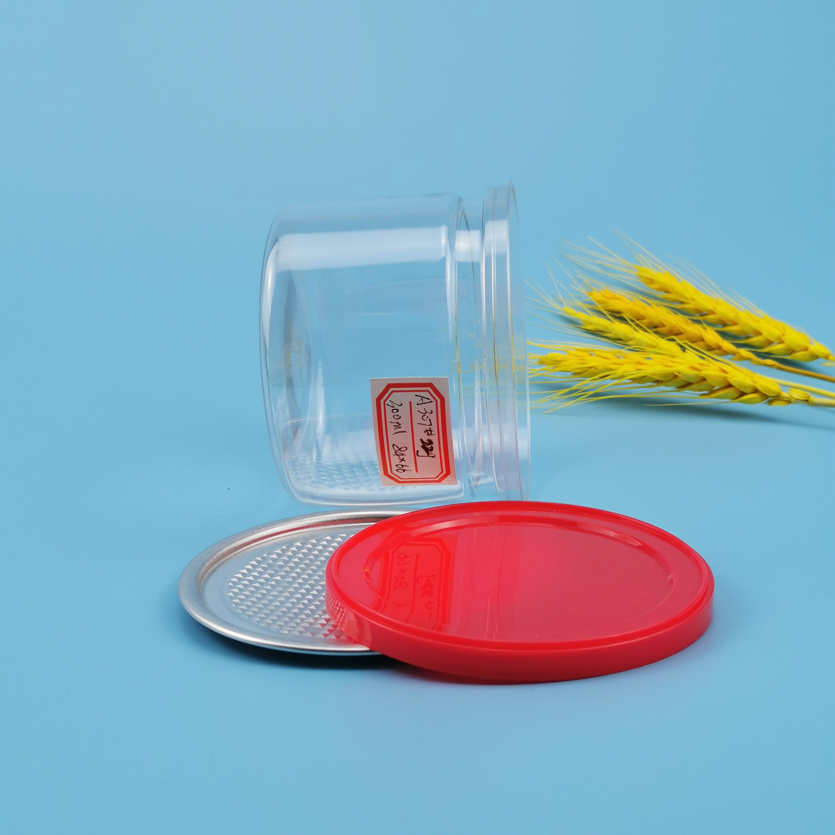 Food Grade 300ml PET Honey Tin Plastic Food Cans