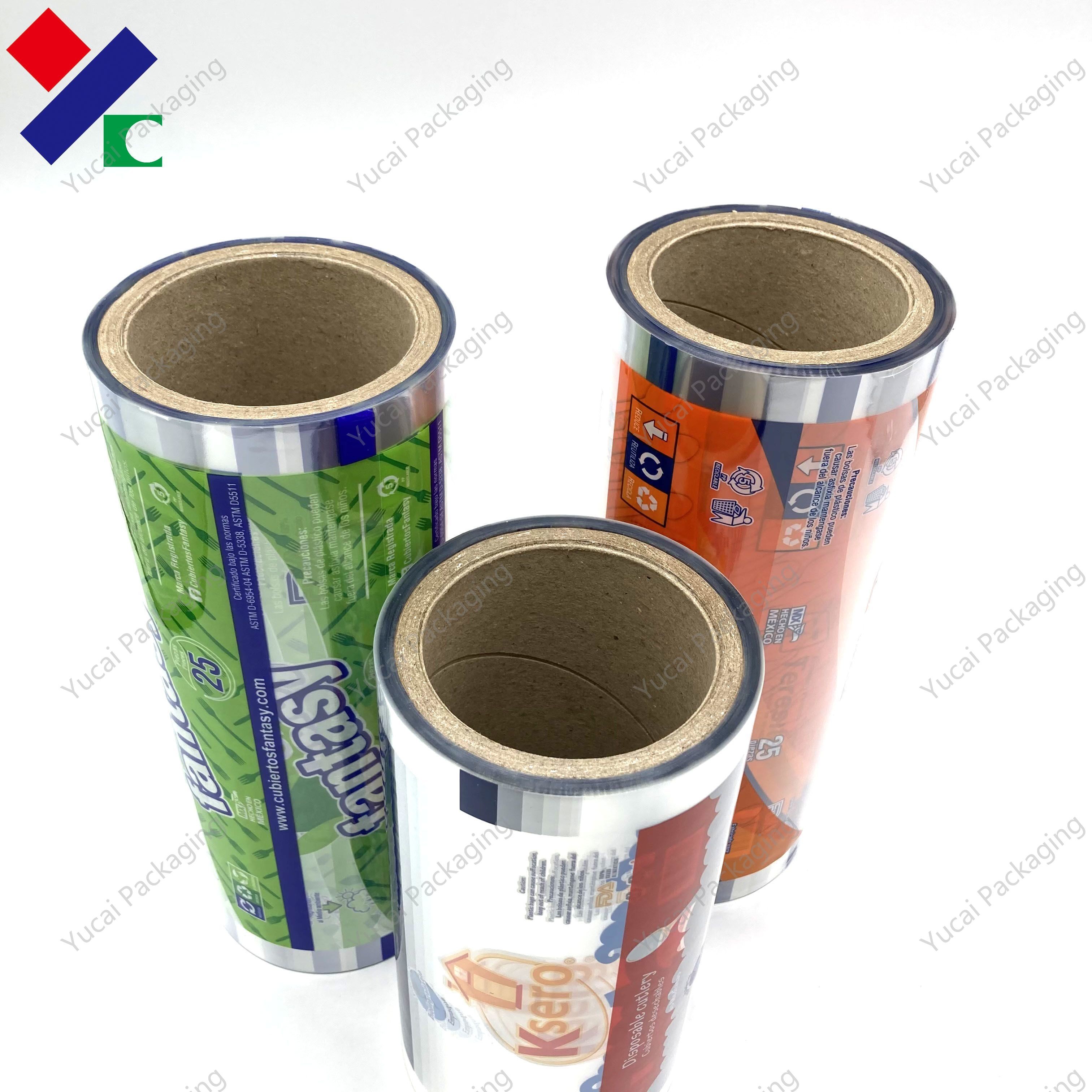 BRC Heat Colorful Juice Packaging Roll Film Pet Food Stretch Film