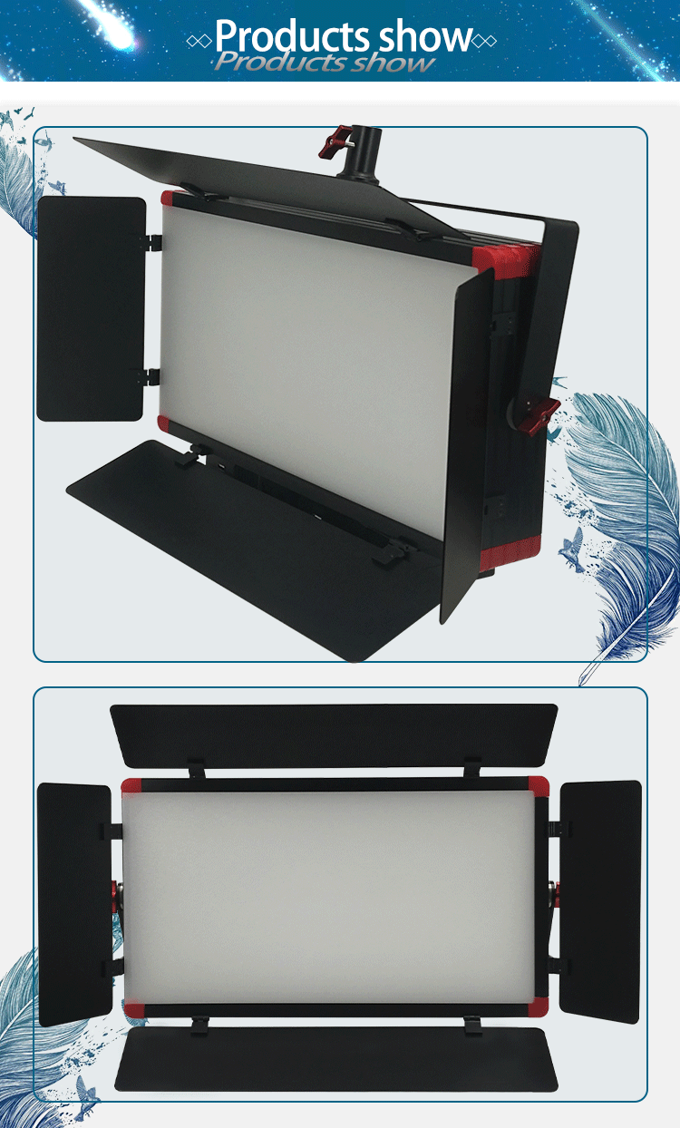 Aluminum Alloy Acrylic Covering LED840 DMX512 Portable Light for Photographic Shooting