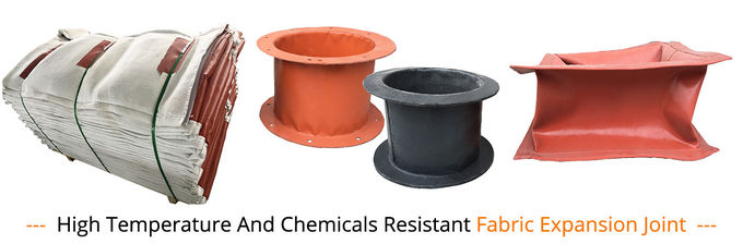 0.72mm Red Silicone Coated Fiberglass Fabric Flexible Ductwork Connector Material