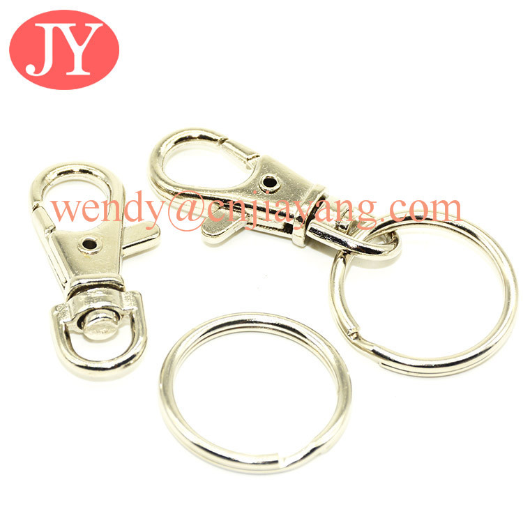 jiayang 36mm shiny silver trigger snap hook for key rings key chains