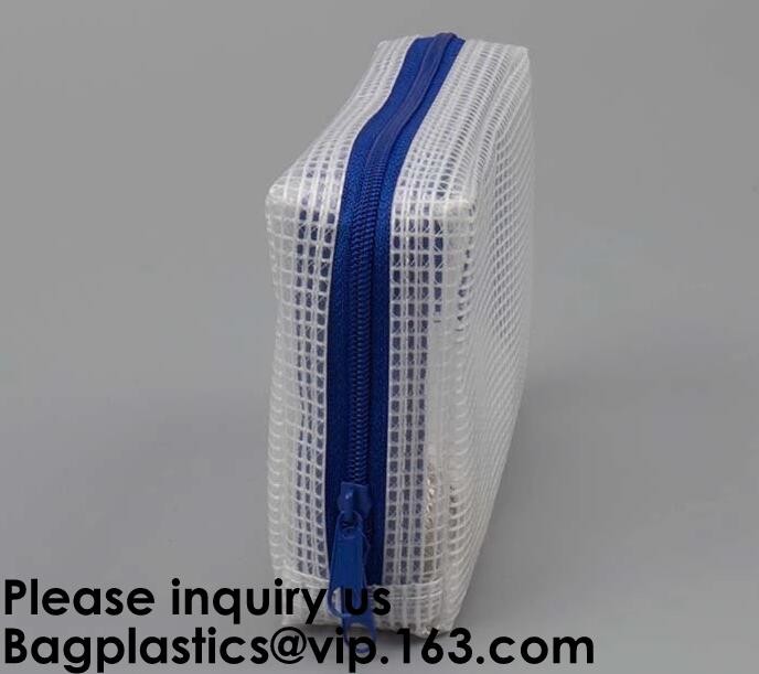 Eco friendly material documents pouch/plastic file pockets for kids,Eco friendly material PVC mesh bag, bagease, pack